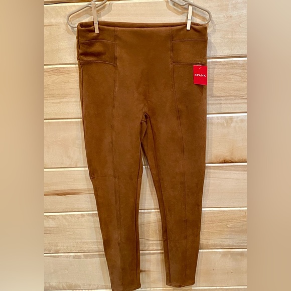 Spanx suede leggings NWT. Size Large. - Picture 8 of 9